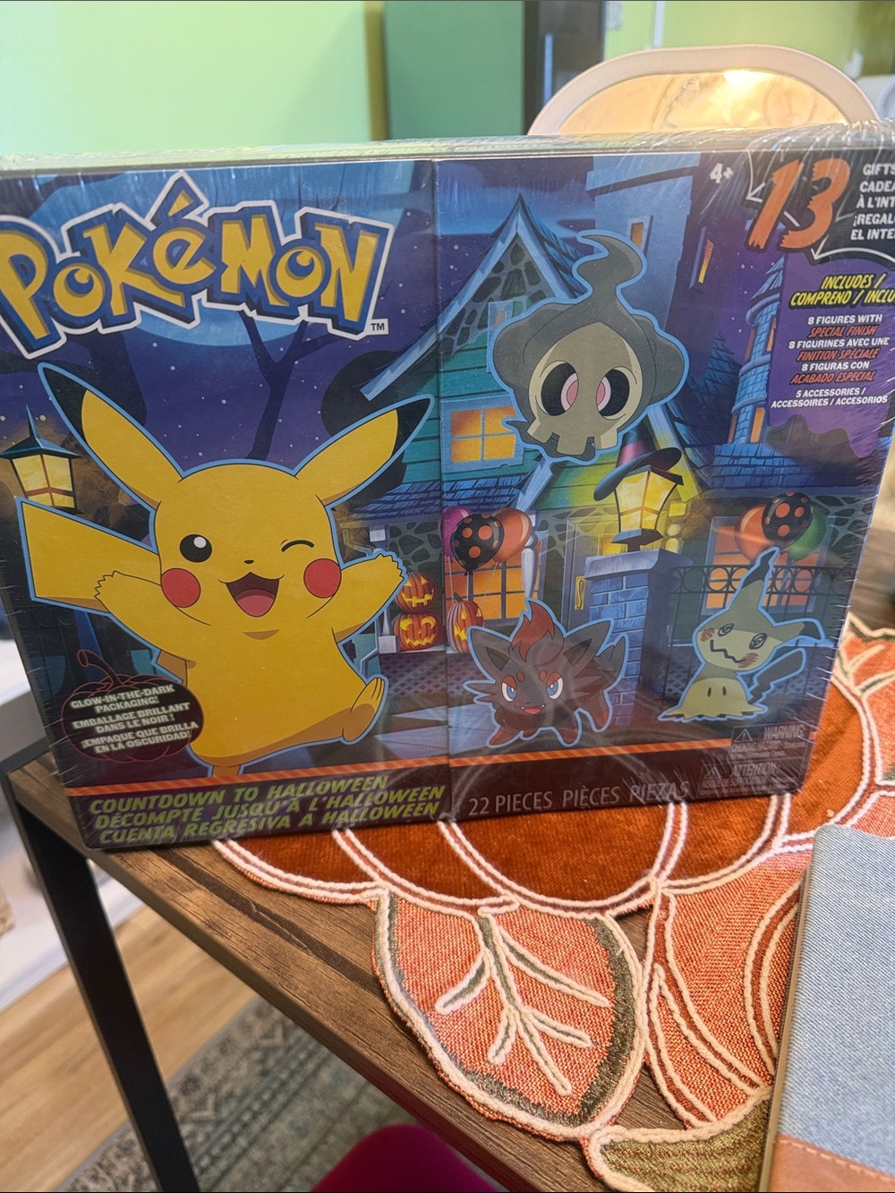 Pokemon Halloween Countdown Calendar with Yellow Pikachu